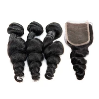 

Free Sample Mink mink brazilian hair Indian Human Hairs bundles Weaving With Closure