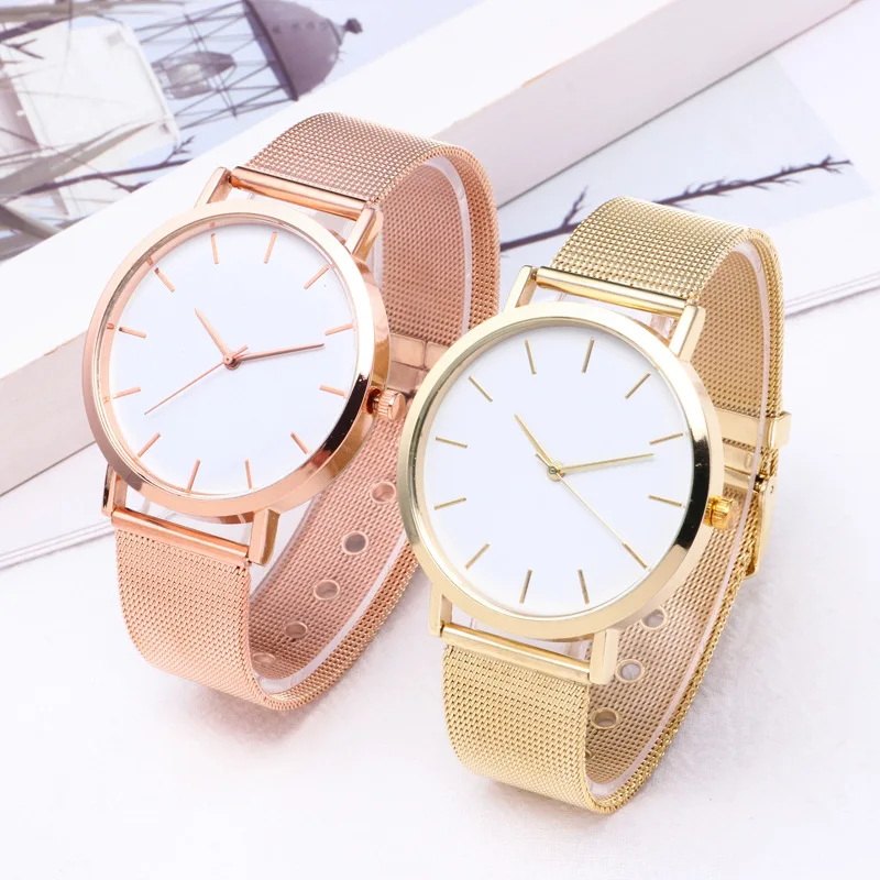 

Fashion Trend Simple Alloy Scale Quartz Ladies Watch Handmade Wristwatches Exquisite Bracelet Watch