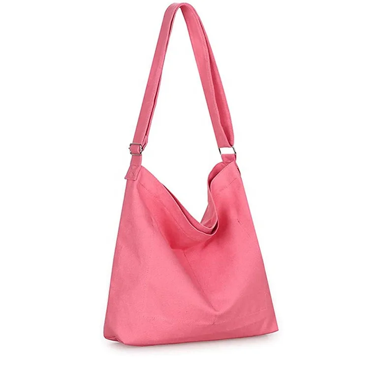 

Women'S Retro Large Size Shoulder Crossbody Handbag Casual Tote Waxed Vintage Canvas Tote Bag with zipper