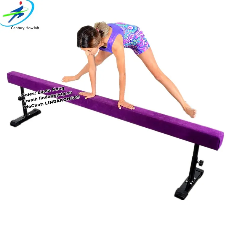 

Good quality Adjustable height Balance Beam Kids Gymnastics training Low balance beam Home use lifting, Customized