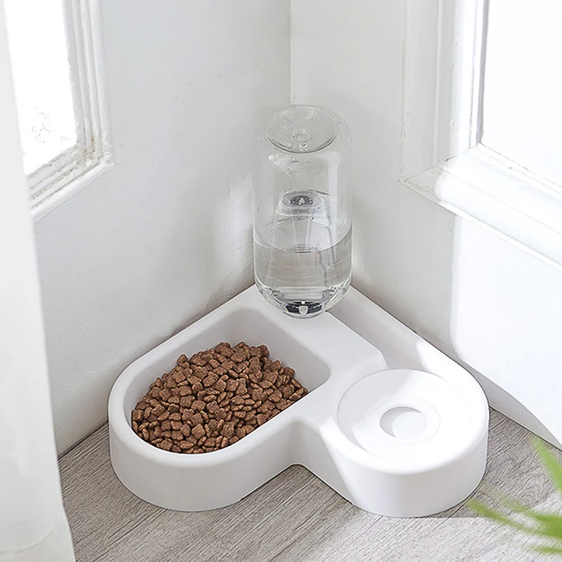 

500ml Multifunctional Pet Automatic Feeder Water Dispenser Drinking Dog Bowl