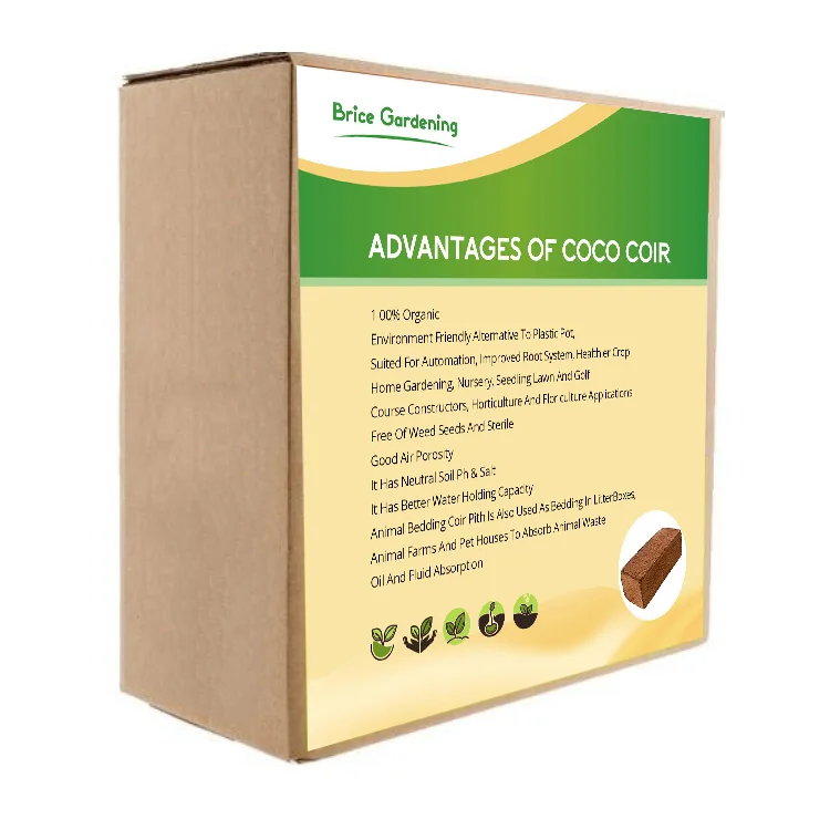 

Brice cocopeat 1 kg Kokostorf coco brick soil 650g coco coir brick Kokosnussblock compressed coco soil