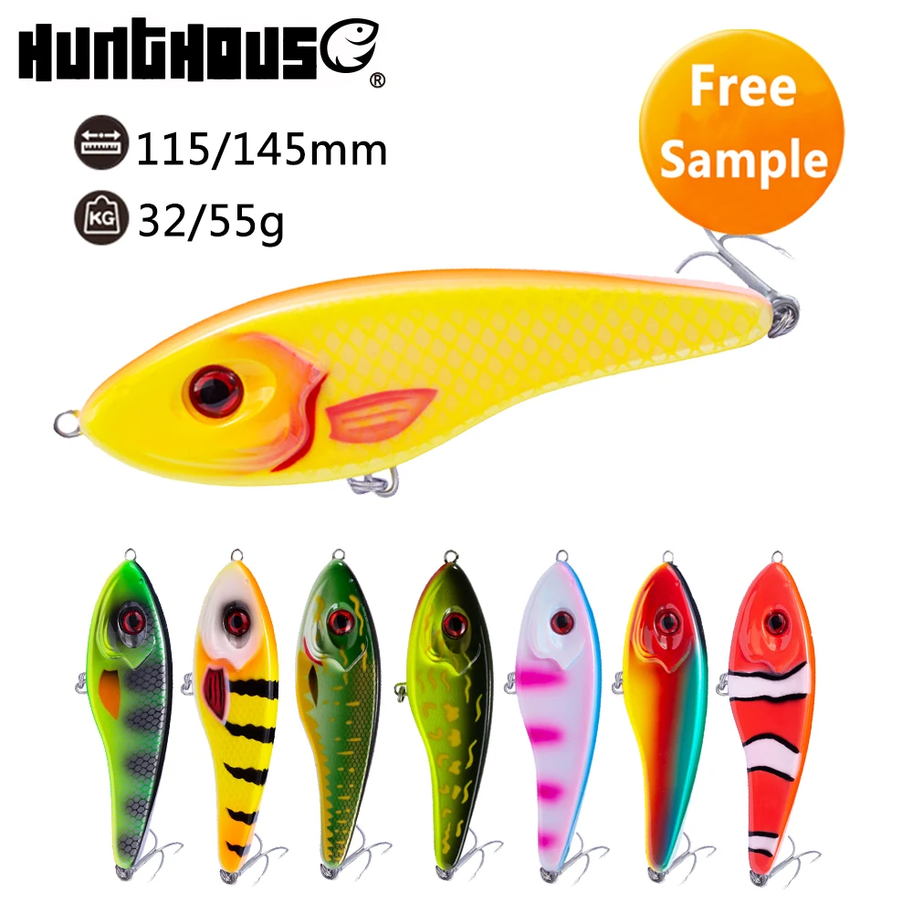 

China sinking vib lure hard jerkbait fish bait, 8 colors
