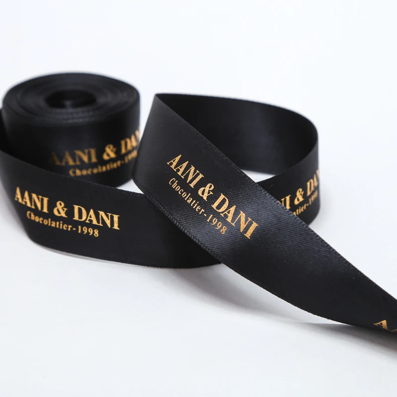 

custom printed logo wired ribbon rolls silk gift satin grosgrain ribbons, Customized color