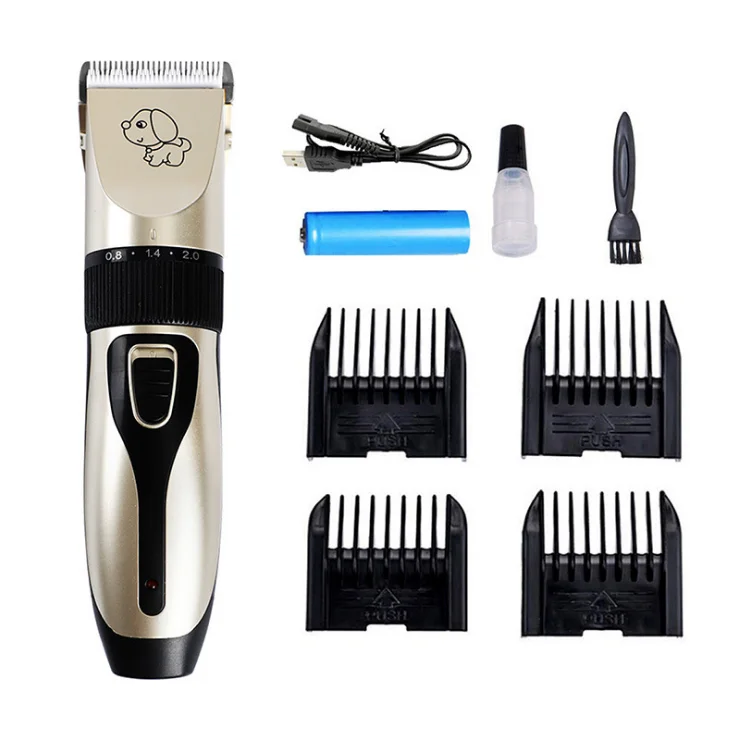 

Dog hair shaver electric scissors hair clipper cat teddy dog hair shaver large dog electric push, As picture