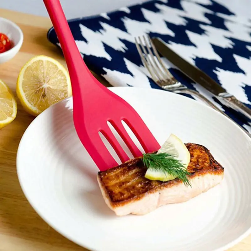 

stainless steel kitchenware Spatula set food grade heat resistant silicone kitchenware set