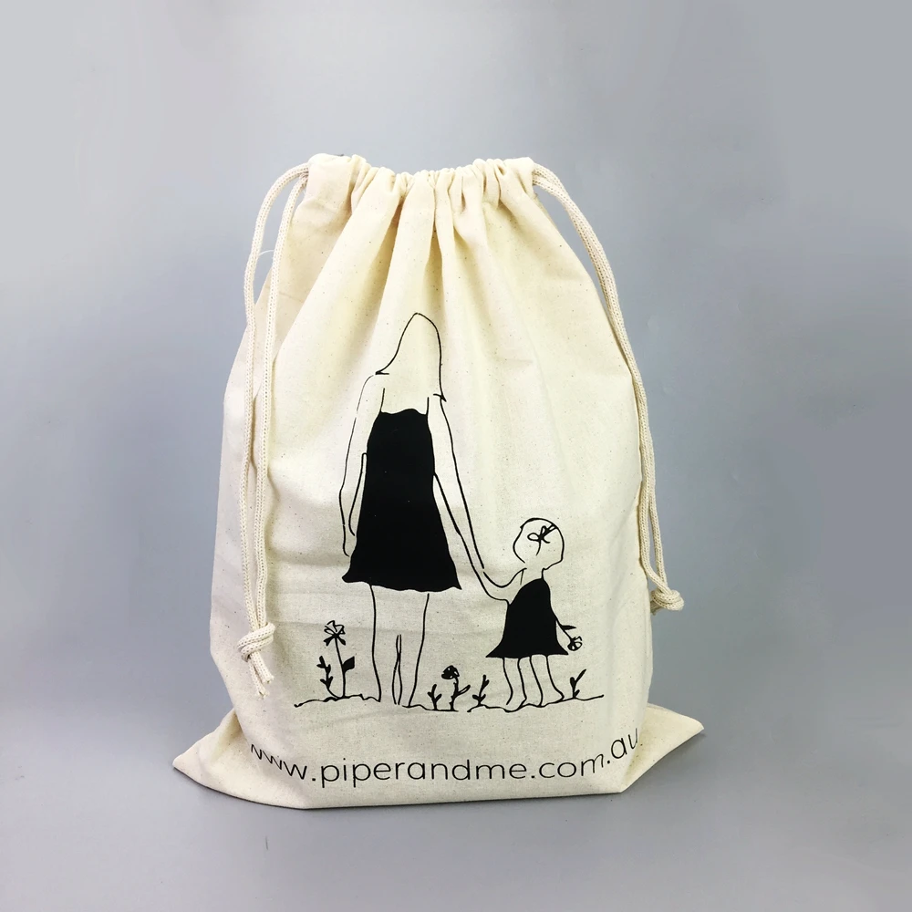 

customized organic flannel drawstring cotton dust bag for handbag, White,black,blue,pink,purple etc