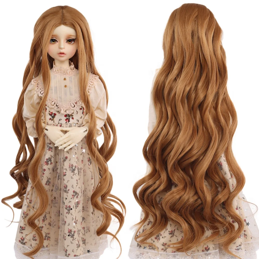 

High quality synthetic long wig water wave bjd doll wig 1/3 1/4 1/6 for choose