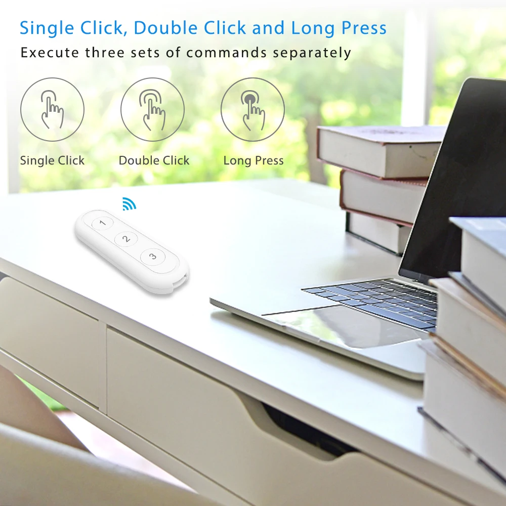 Tuya Smart Life ZigBee Smart Home Wireless Switch 3 Gangs Remote Tuya Zigbee Hub Required No limit to Control Home Device - ANKUX.COM