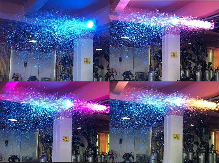 Atmosphere Effect Equipment 1500W DMX 512 LED Snow Machine for Wedding Party Events Stage