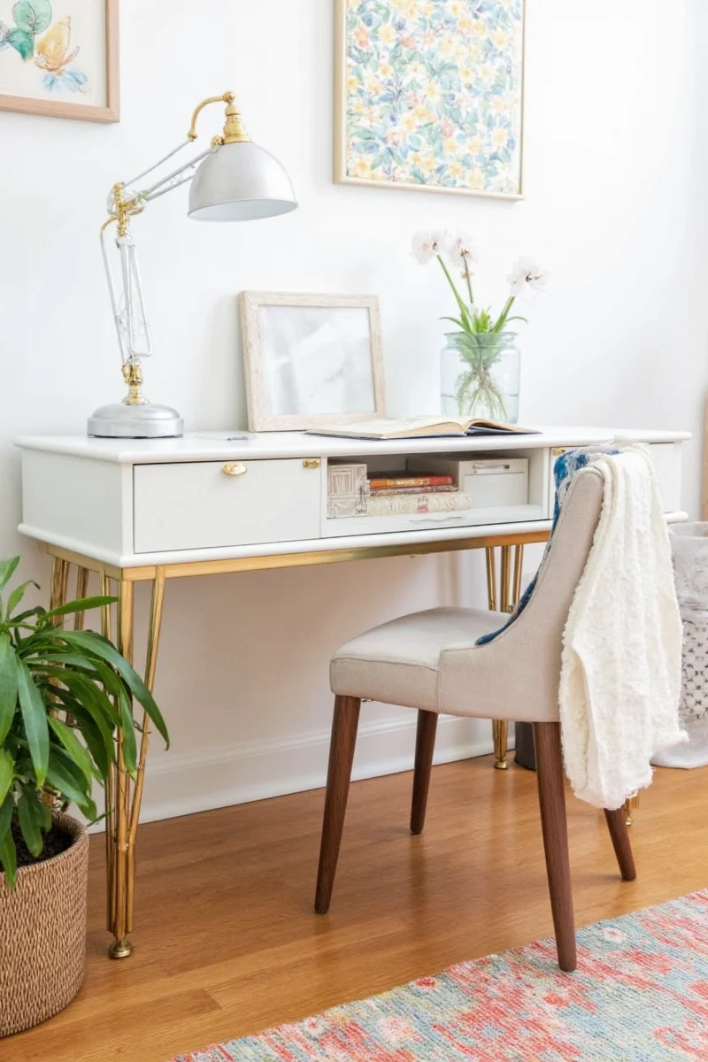 Personalized vs cluttered family desk comparison