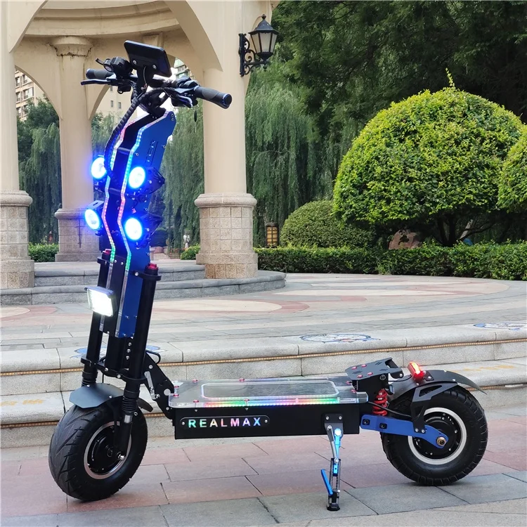 

REALMAX SN-13 PULS Chinese supplier 13inch 8000w 10000w 60v 72v folding electric scooter for adult, Black