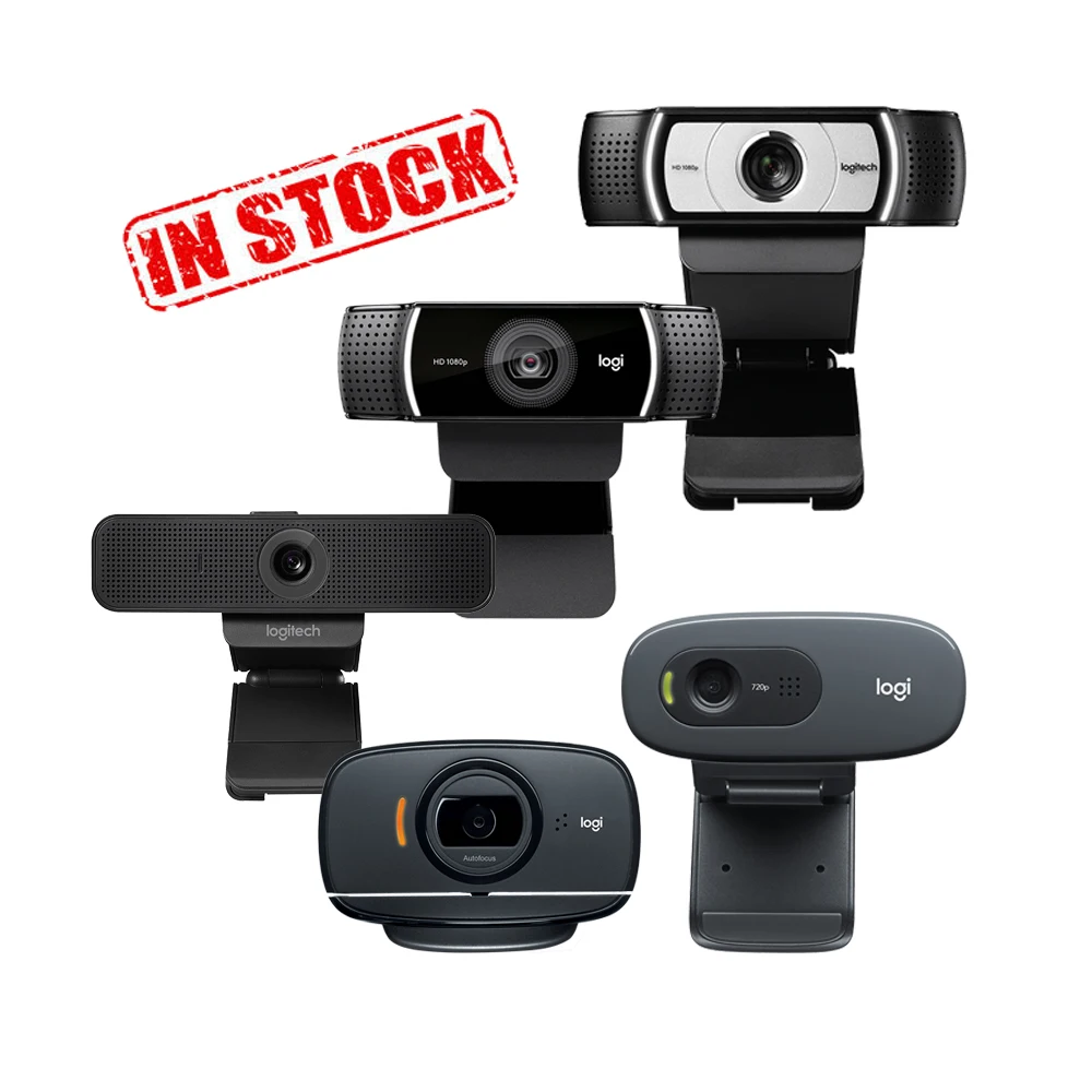 

Stock Original Logitech Webcam C270 C270i C920 C920e C922 Pro C930c HD Webcam Cam for Laptop Studying, Black