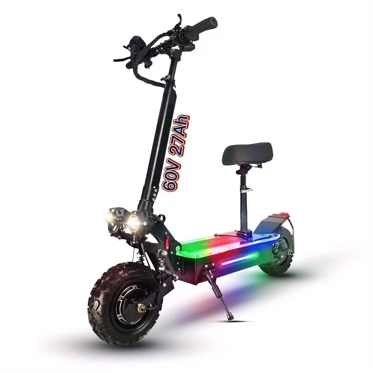 

Eu warehouse Electric Scooter 11inch off road tire 6000Watt 60V Dual Motors Foldable Upgraded Version Standing Adult Scooter
