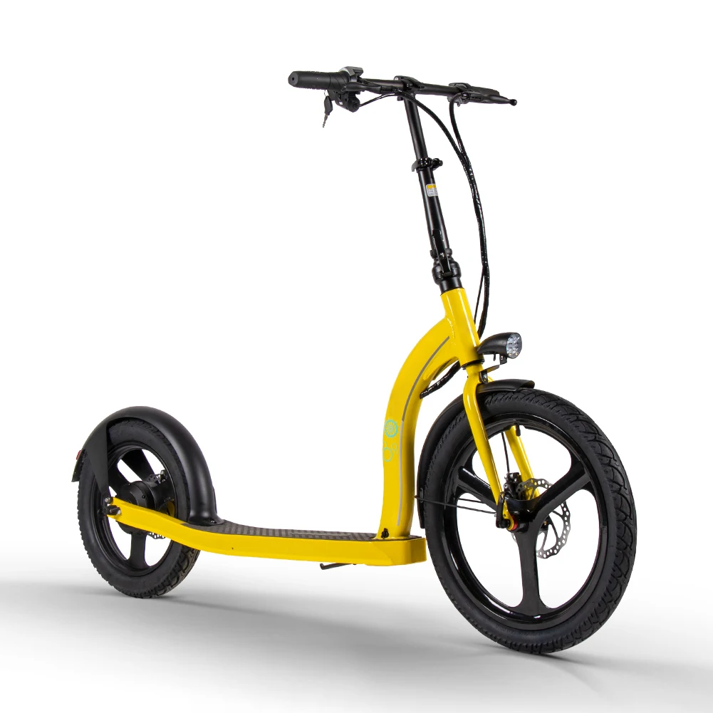 

RICH BIT H100 Electric Foldable Scooter Adult 36v 250w One Integrate 20-16 inch Yellow Mobility Disc Brake Kick Scooter, Customized