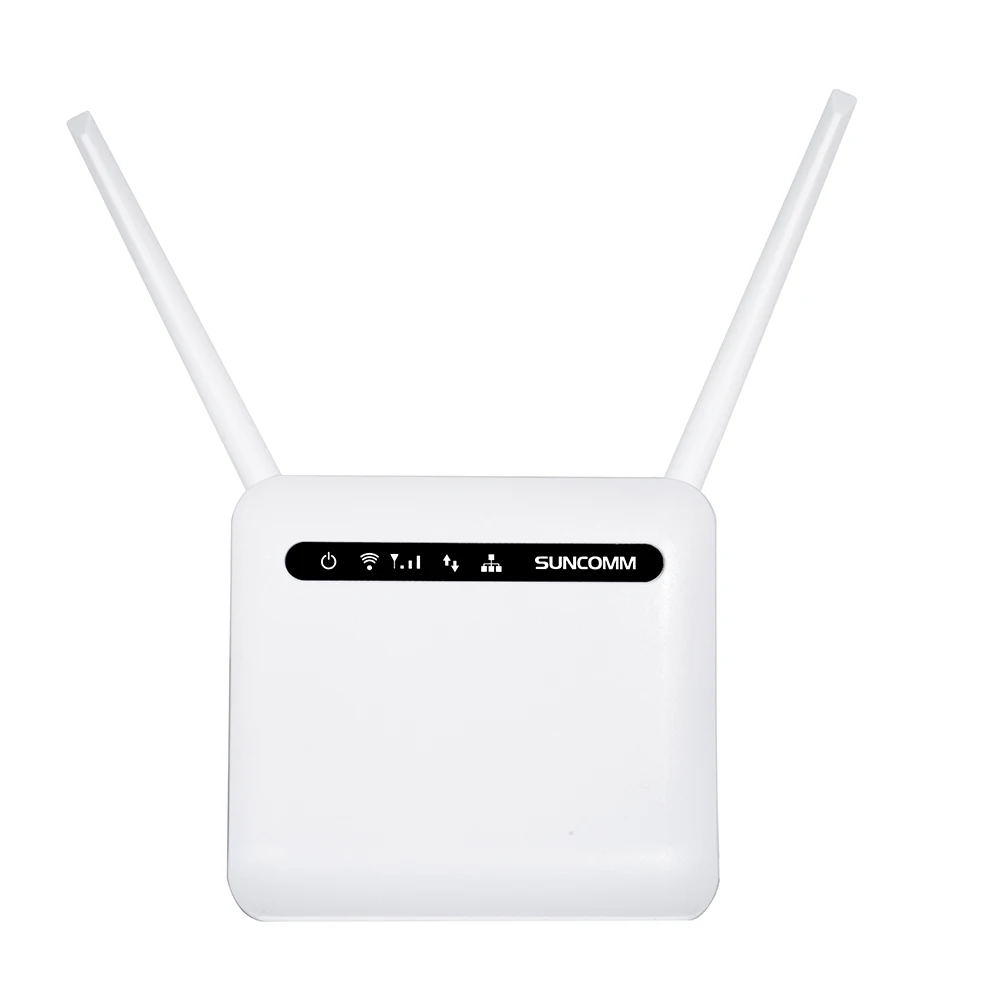 

OEM ODM CPE Outdoor Home 5200MHz battery LTE 4G WiFi Wireless Router with SIM Card Slot, White black