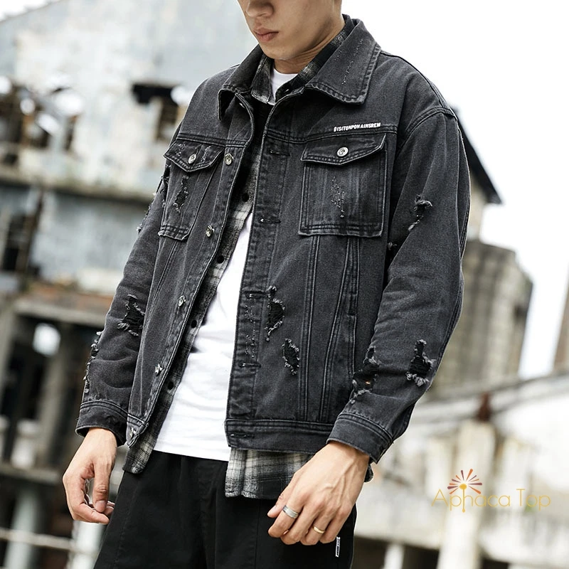 APHACATOP Wholesale Hot Sale Fashion Men Denim Jacket