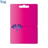 Slot hole preprinted CMYK printing Die cut split pvc gift card