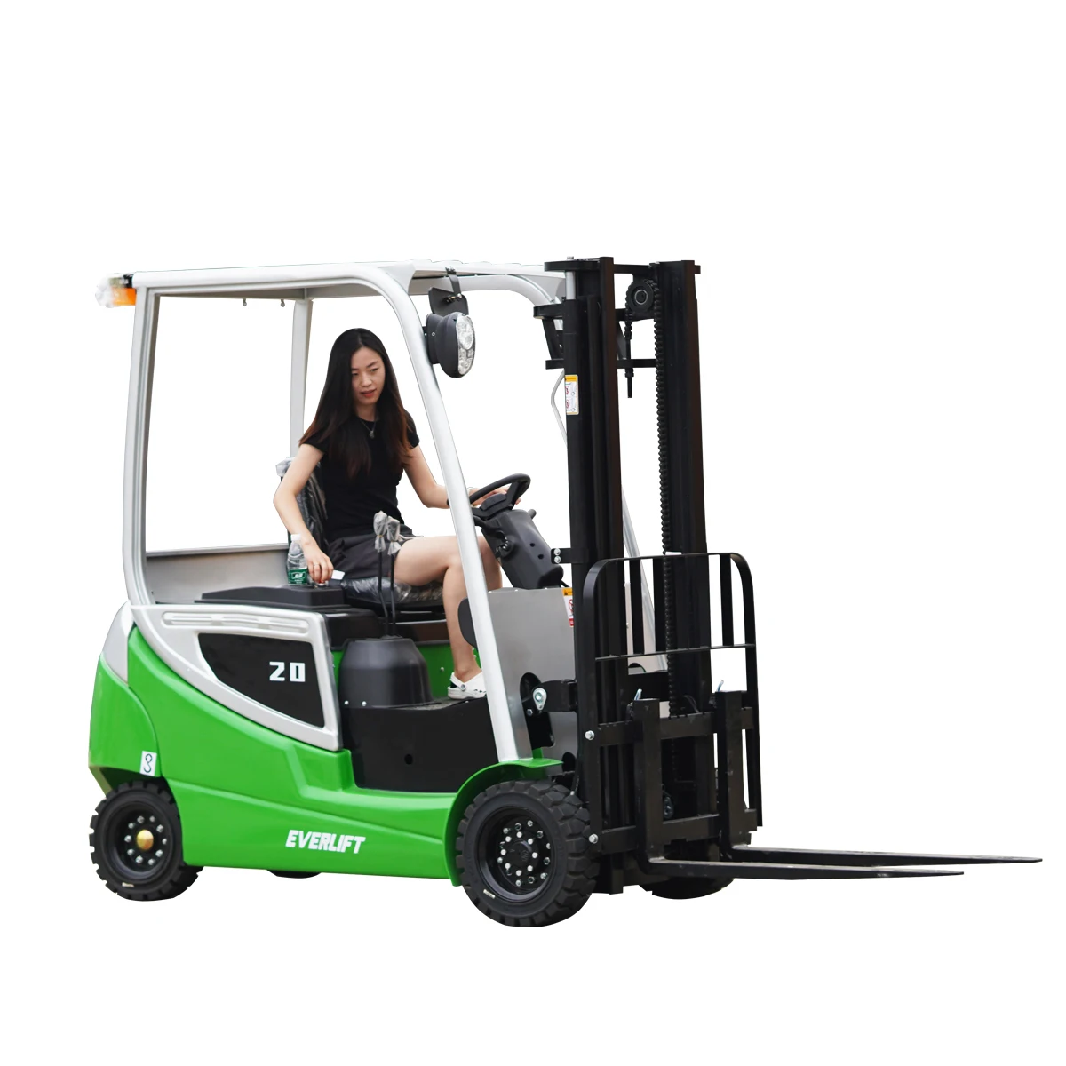 

Full Free lifting Small Forklift 1500kg 2000kg 3000mm -5000mm Seated Electric forklift with Side shifter triplex mast