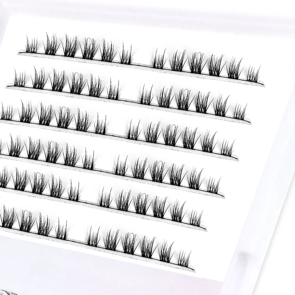 

hot selling Private Label diy Eyelash kit clear band 18-25 MM segment diy lash cluster eyelash extension kit