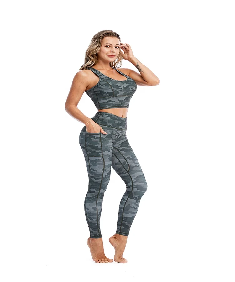 

Tracksuit For Women Yoga Set Workout Fitness Running 2 piece Leggings Sports Fitness Sets Wear Compression Clothes