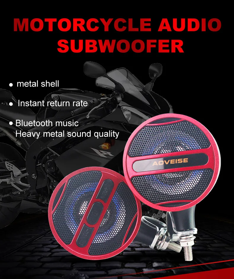 Motorcycle Audio Radio Professional Mp3 Player Alarm System Amplifier