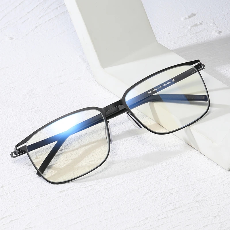 

Fashion Business Men Eyewear Women Optical Eyeglass Frames Computer Metal Anti Blue Light Blocking Glasses