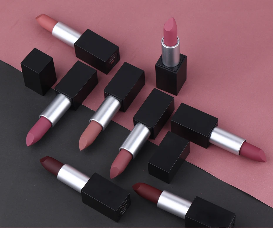 

Own Brand Packaging Boxes Container Private Label Case Matte Lip Stick, Multi-colored