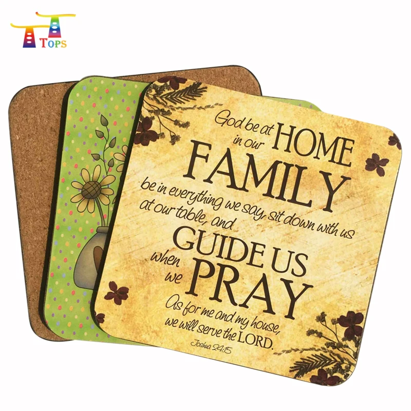 

new product custom printed souvenir round square mdf coaster, Cmyk printing