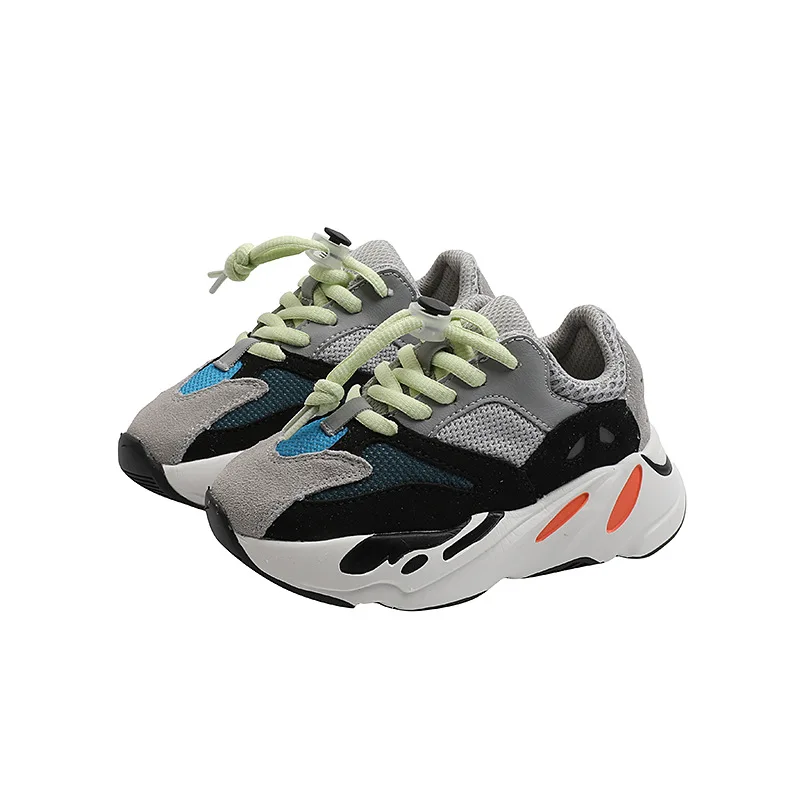 

Boys Girls Lace-Up Mesh Sneakers Children School Sport Footwear Baby Toddler Little Big Kid Casual Brand Stylish Designer Shoes