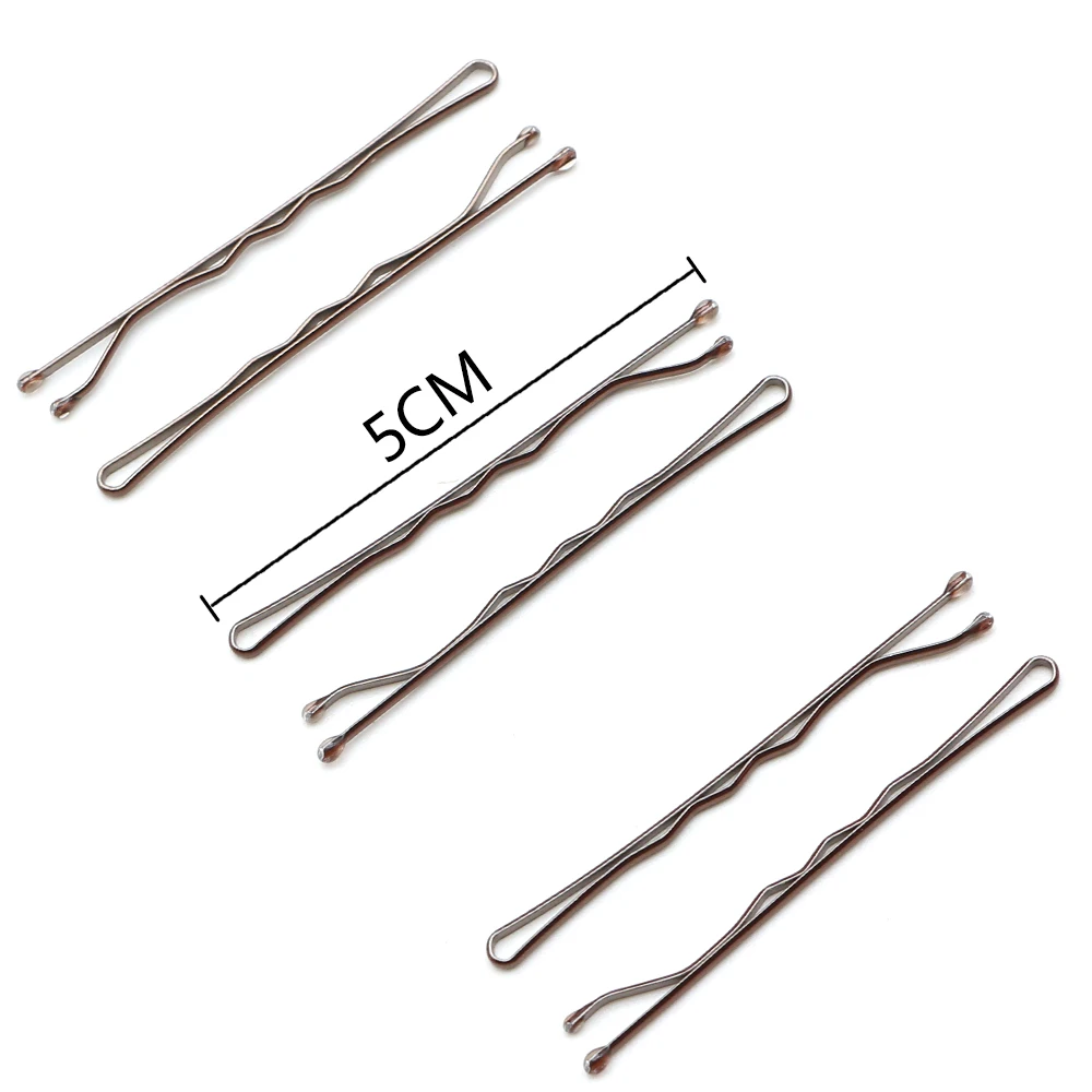 lirong 金属 5 厘米/2in 波浪发夹发夹夹子手柄为头发装饰 60 件