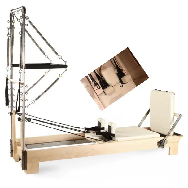Korea Pilates Reformer With Tower Various Color The Material Of Wood Customized Half Trapeze