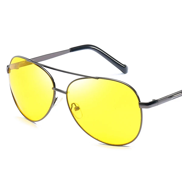 

Classic Night Vision Glasses For Men Women Metal Frame Yellow Lens Sunglasses Driver Glasses for Driving