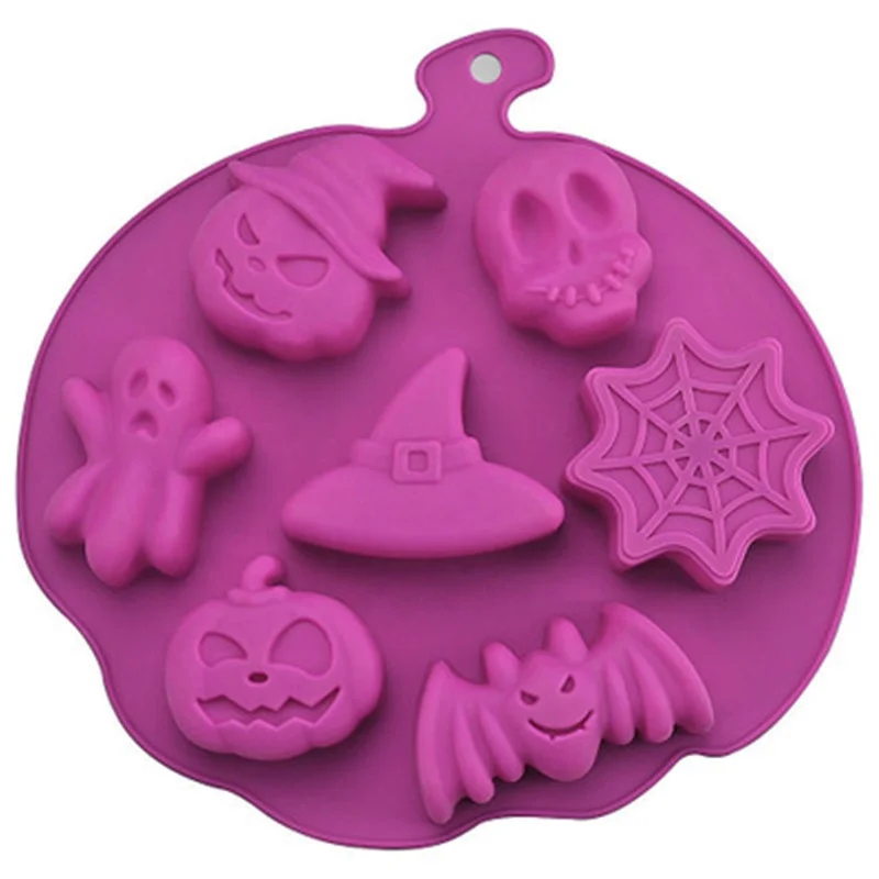 

Silicone Halloween Theme Pumpkin Cake Mold, Purple