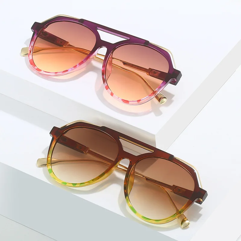 

LBAshades 2023 sunglasses for women double bridge toad retro sunglasses uv400 glasses sun glasses