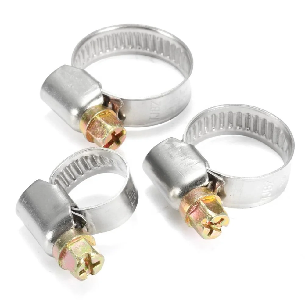 Stainless Steel German Style Hose Clamp Fuel Hose Clamp Water Pipe Clasp Tube Fitting Fastener