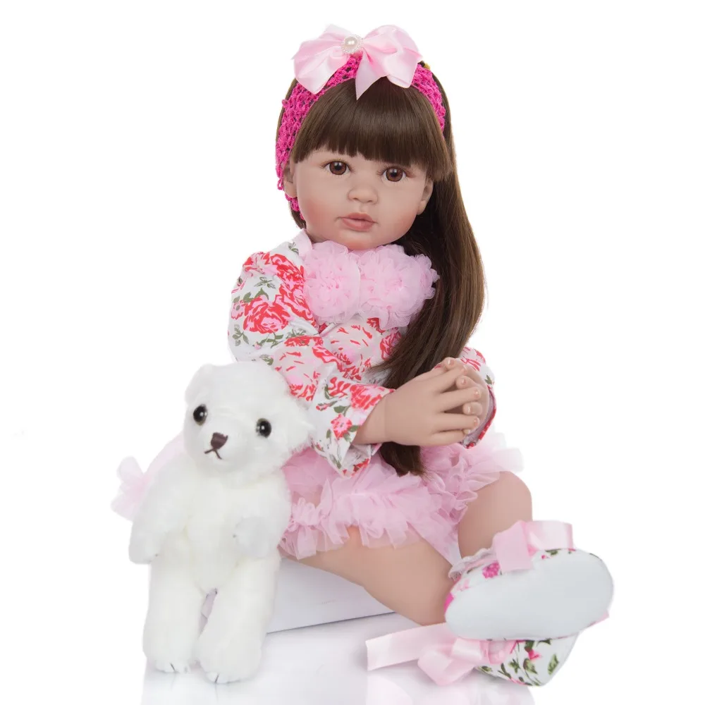 

60 cm Exquisite Princess Silicone Soft Vinyl Reborn Baby Doll Toys for Girl
