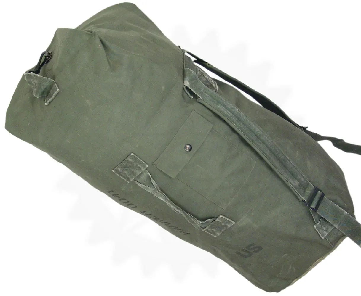 canvas duffle bag