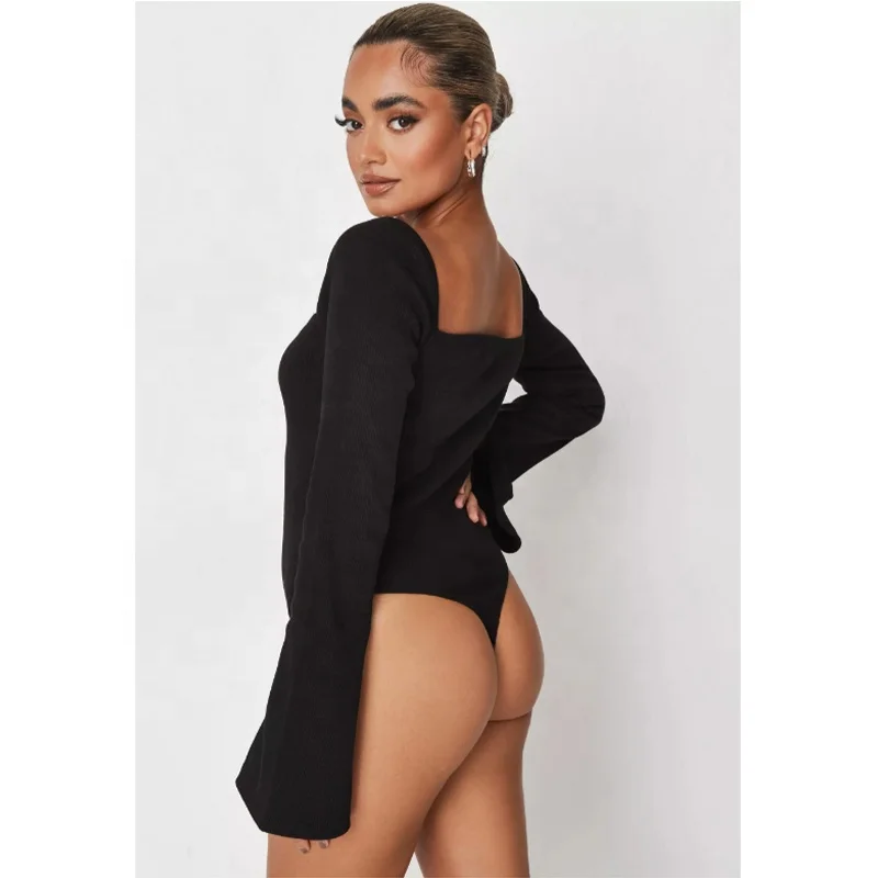 

2021 Soild Coler Short Bodysuits For Women Long Sleeve Jumpsuit Bodysuits sexy Women One Piece Jumpsuits, Customized color