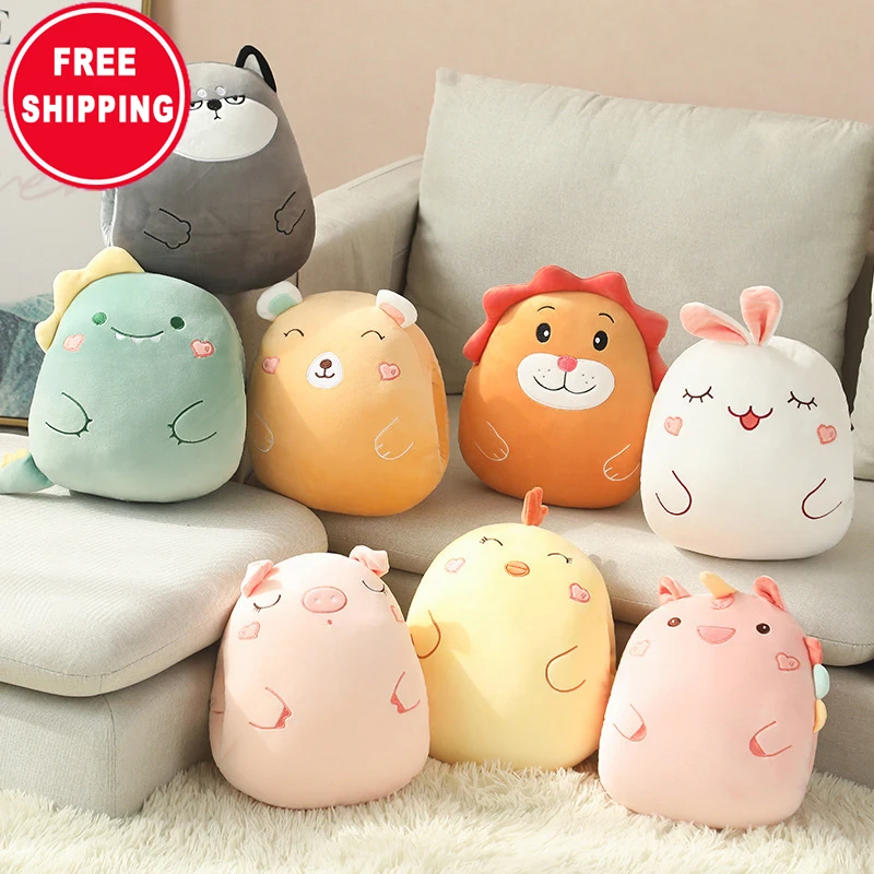 

Cute stuffed animal toy Pig and Dinosaur Plush Toy Doll Super Soft Sleeping Pillow Doll for Festival Birthday Gift, Blue/black/orange..