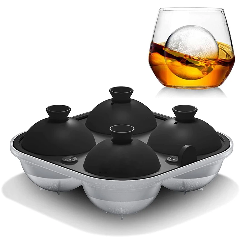 

Durable BPA Free Silicone Ice Cube Ice Tray Mold Whiskey Big Maker 2.5 Inch Ice Ball for Cocktail and Scotch, Customized