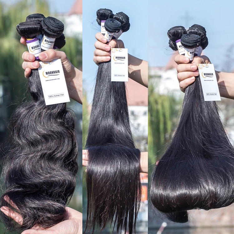 

Virgin Cuticle Aligned Hair 10a Mink Brazilian Virgin Hair Bundles, Natural color