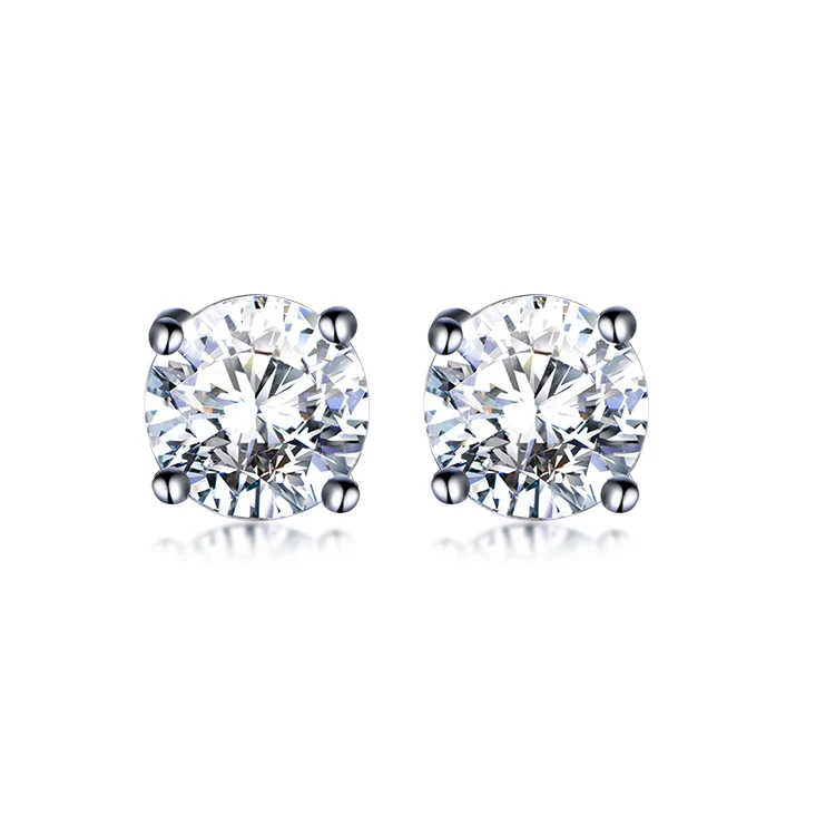 

Kirin Rhodium Plated 925 Sterling Silver Jewelry Earring Cubic Zirconia CZ Stud Earrings