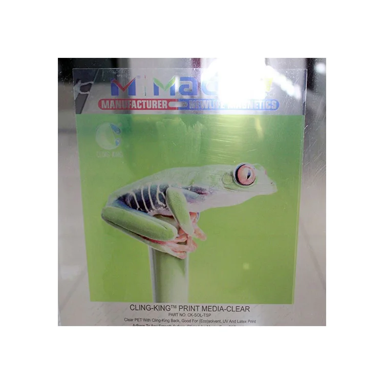 
Hot Selling Top Quality White Cling King Printable Window Film 