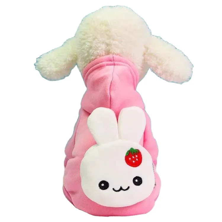 

Wholesale Dog Clothes Zero Money Bag Autumn New Dog Clothes Winter Cute Cartoon Dog Coats Pet Clothes, Red,pink,blue,green,black,rose red