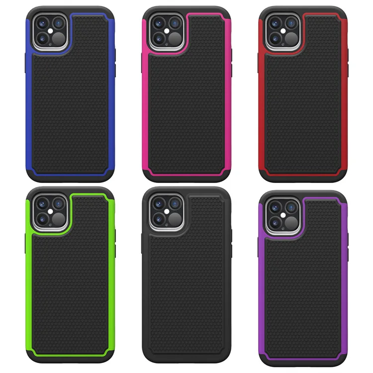 

New product 2 in 1 tpu and pc hybrid protective cover for iphone 12 pro