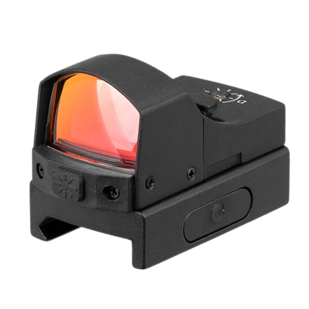 

DOCTOR Red Dot Sight Scope Tactical Mini Compact Holographic Adjustable Brightness Micro Reflex Light Rifle Pistol Hunting, Black