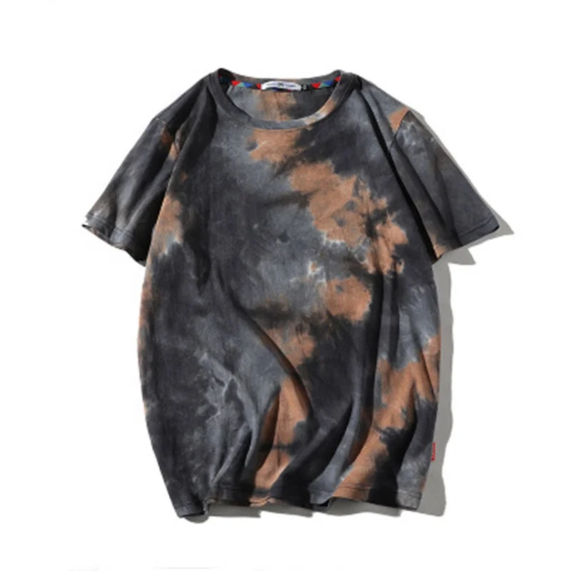 

New Style Trendy Gradient Oversize Men's T-shirts, Purple/blue/cyan/green/coffee/navy