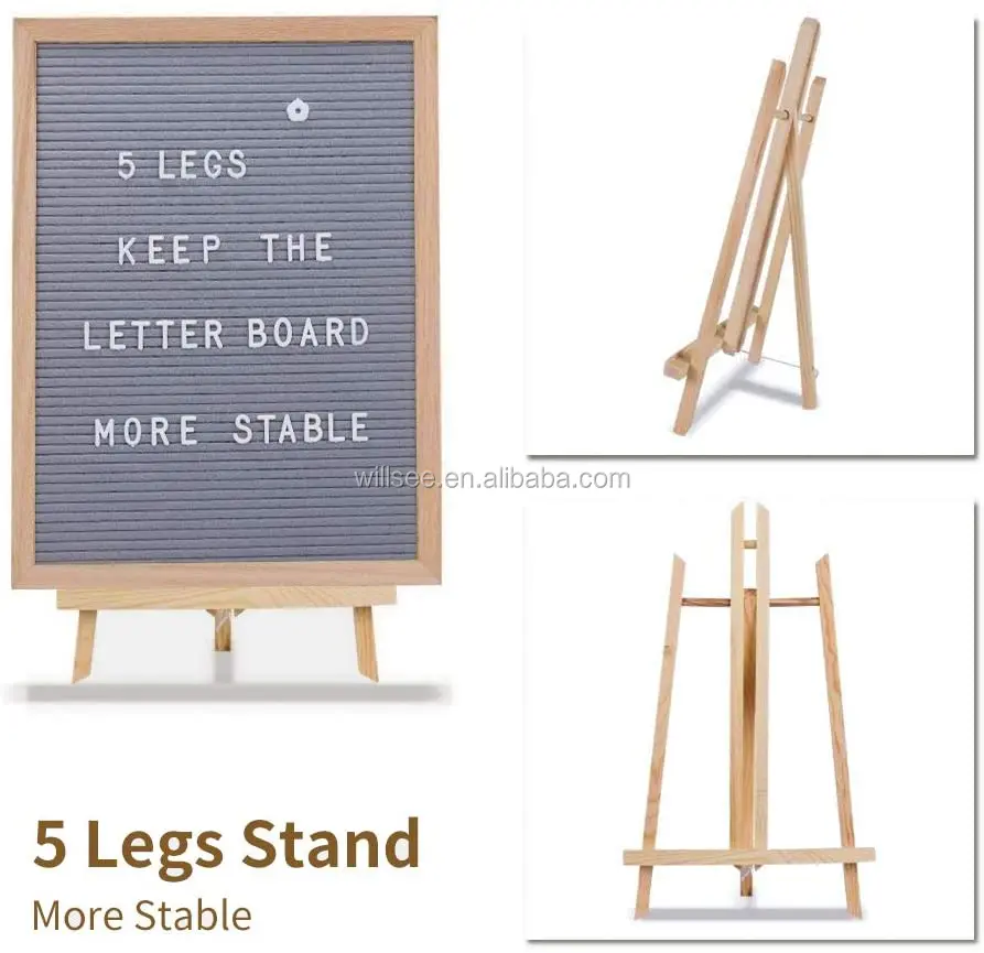 Dlb1006,Felt Letter Board 12 X 16 Message Board With Letters Changeable Felt Letterboard With