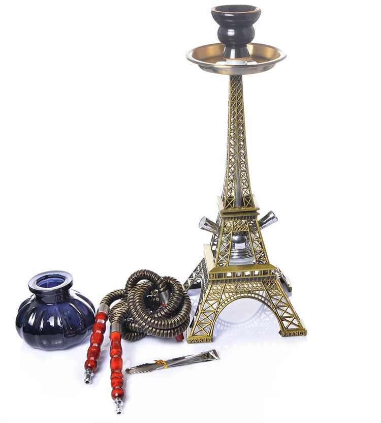 

German Sheesha Glass Aluminum Alloy Materials Travel Custom Chicha Wholesale Modern Hookah Shisha Set